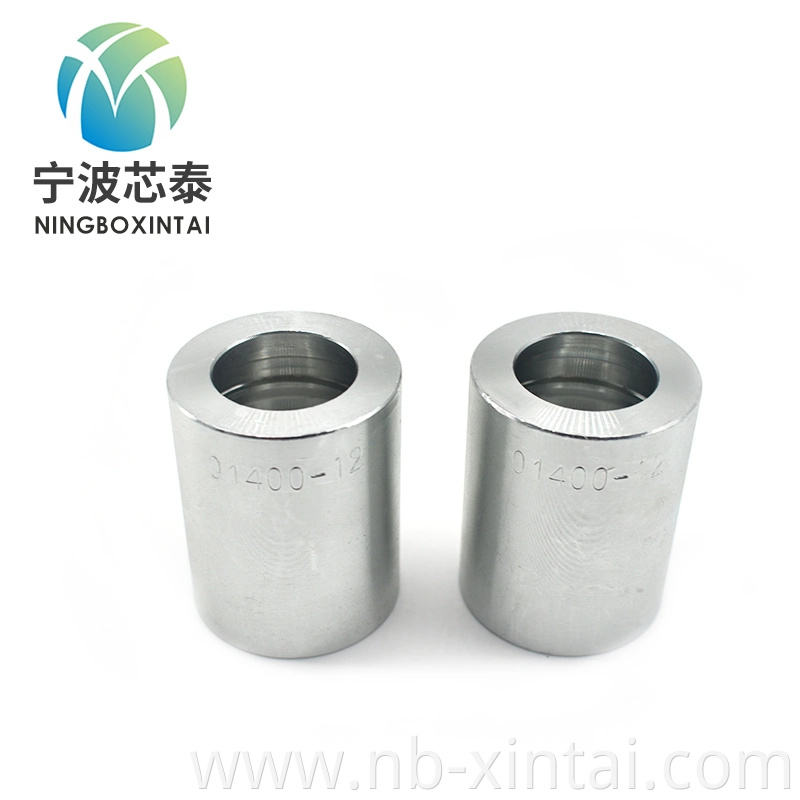 Crimp Hydraulic Stainless / Carbon Steel Threaded Pipe Ferrule Fittings for Oil Press